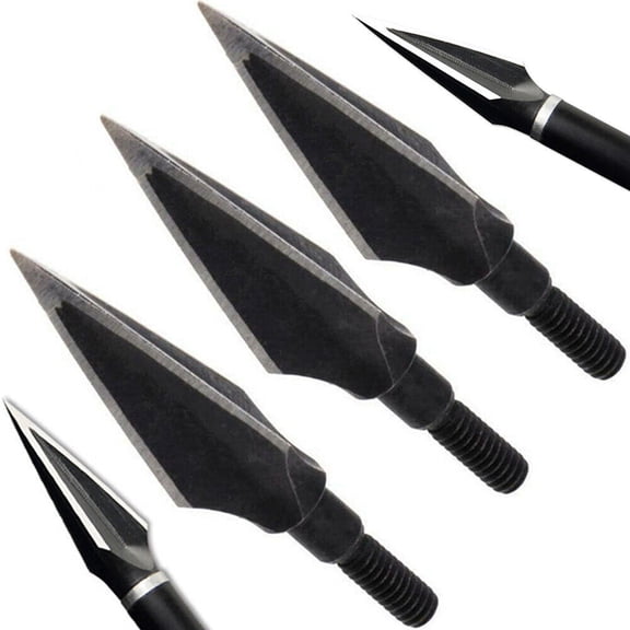 AME Archery Broadhead 3 Blade Arrowheads Hunting 125gr Bow Arrow Screw Tips Shooting