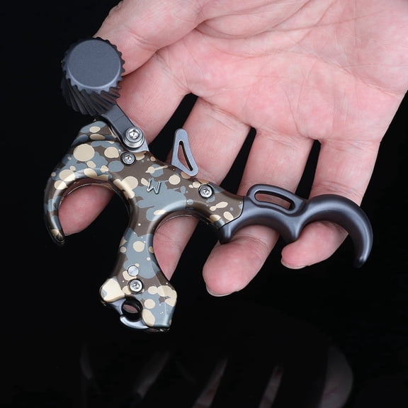 AME Archery Release Aids Thumb Button 3 4 Finger Trigger Anodized Compound Bow Hunting Adjustable RH LH