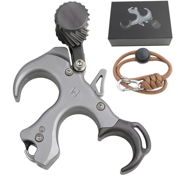 AME Archery Release Aids Thumb Button 3 4 Finger Trigger Anodized Compound Bow Hunting Adjustable RH LH