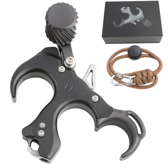 AME Archery Release Aids Thumb Button 3 4 Finger Trigger Anodized Compound Bow Hunting Adjustable RH LH