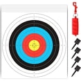thumbnail image 1 of AME Archery Targets Paper-Standard Bow Arrow Paper Targets Face for Practice 30pcs(40cm/10 Ring), 1 of 12