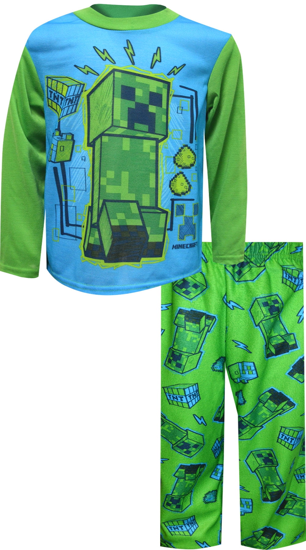 Creeper Classic Minecraft Costume, Green, Large (10-12)