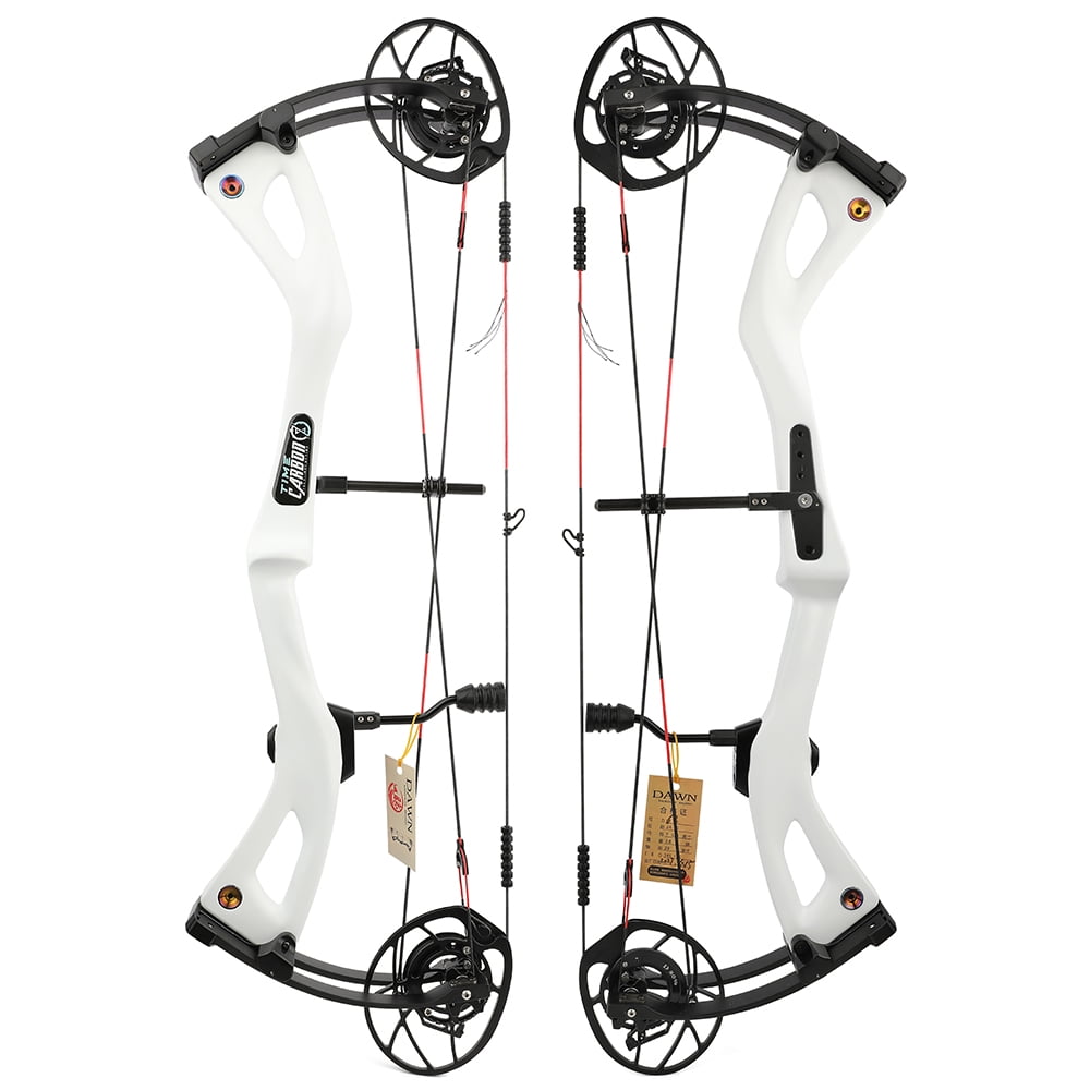 AME Carbon Fiber Compound Bow 0-70lbs Adjustable 345FPS Adult Hunting Target Archery