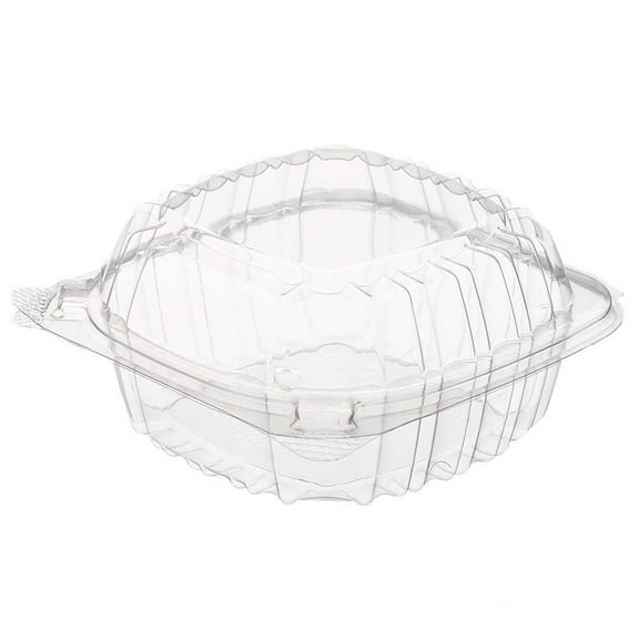 AME D'ESSENCE (25 PACK-5X5X3) Clear Plastic Food Container with Hinged Lid Clamshell Container Food Prep to go Container Great for Salad or Dessert Reusable Plastic Containers with Lids