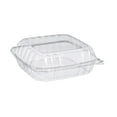 thumbnail image 1 of AME D'ESSENCE (250 PACK-8X8X3) Clear Plastic Food Container with Hinged Lid Clamshell Container Food Prep to go Container Great for Salad or Dessert Reusable Plastic Containers with Lids, 1 of 5