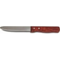 thumbnail image 1 of AME D’ESSENCE Jumbo Steak Knives 5 Inch Stainless Steel Serrated Edge, Round Tip, Wooden Handle, 12-Pack, 1 of 4
