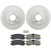 AME Improved Performance Disc Brake Rotors Pads For Cadillac Seville STS 98-02