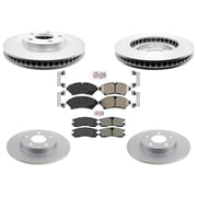 AME Improved Performance Disc Brake Rotors Pads for Cadillac Seville STS 98-02