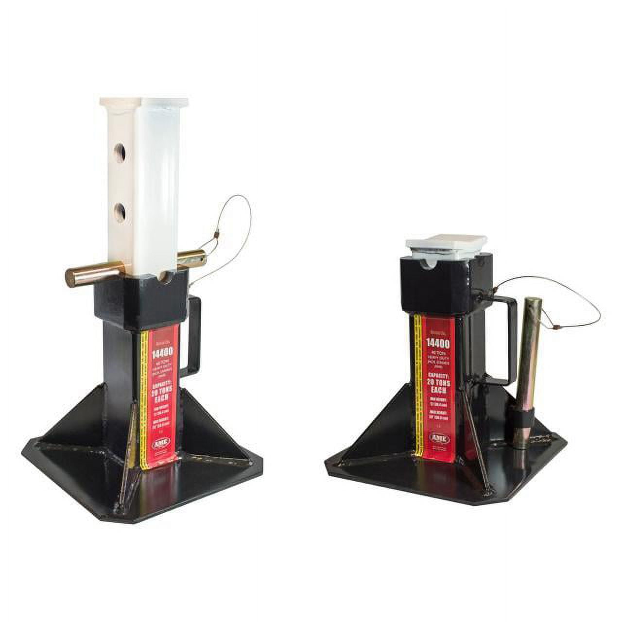 AME International 22 Ton Heavy Duty Jack Stands, 1 Pair 14400