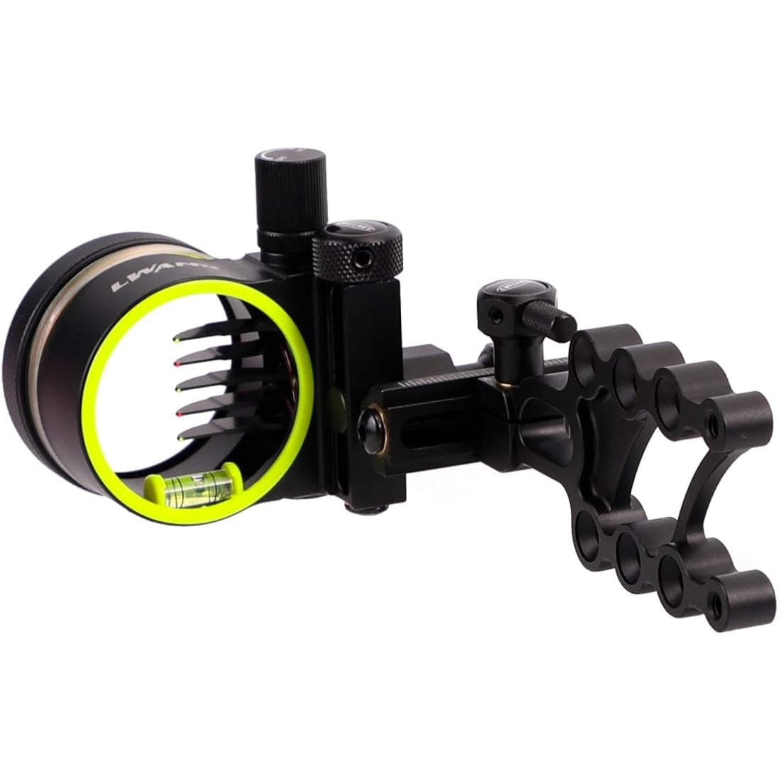 5-Pin Archery Bow Sight With Tool-Less Adjustments - Fiber Optic Pins For Left & Right Hand Bows