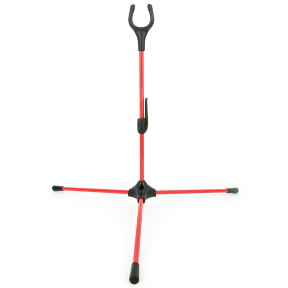 AME Recurve Bow Stand,Fiber Glass Lightweight Bow Holder Rack for Longbow Takedown Bow(red)
