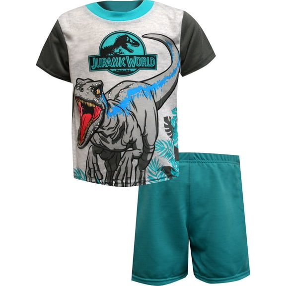 AME Sleepwear Boys Jurassic World Fierce Raptor Pajama (4)