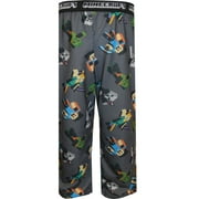 AME SLEEPWEAR Boys Minecraft Zombies, Skeletons and Pillagers Boy's Pajama Pants (4/5)