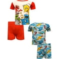thumbnail image 1 of AME Sleepwear Boys Sesame Street Best Friends 4 Piece Cotton Toddler Pajamas (2T), 1 of 2