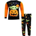 thumbnail image 1 of AME Sleepwear Boys Star Wars Mandalorian Grogu Trick or Treat Halloween Pajamas (8), 1 of 1