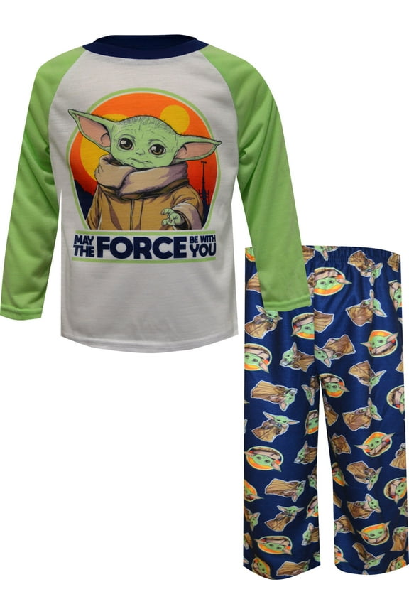Boys Star Wars Mandalorian The Child Grogu Toddler Pajamas (2T)