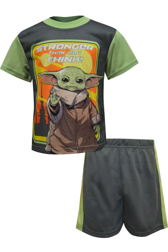 Boys Star Wars Mandalorian The Child Stronger Than You Think Pajama (4)