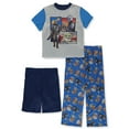 thumbnail image 1 of AME Sleepwear Boys Star Wars the Mandalorian Blue 3 Piece Pajama Set (8), 1 of 3