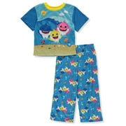 AME Sleepwear Girls Baby Shark Fun in the Sun Toddler Pajamas (2T)