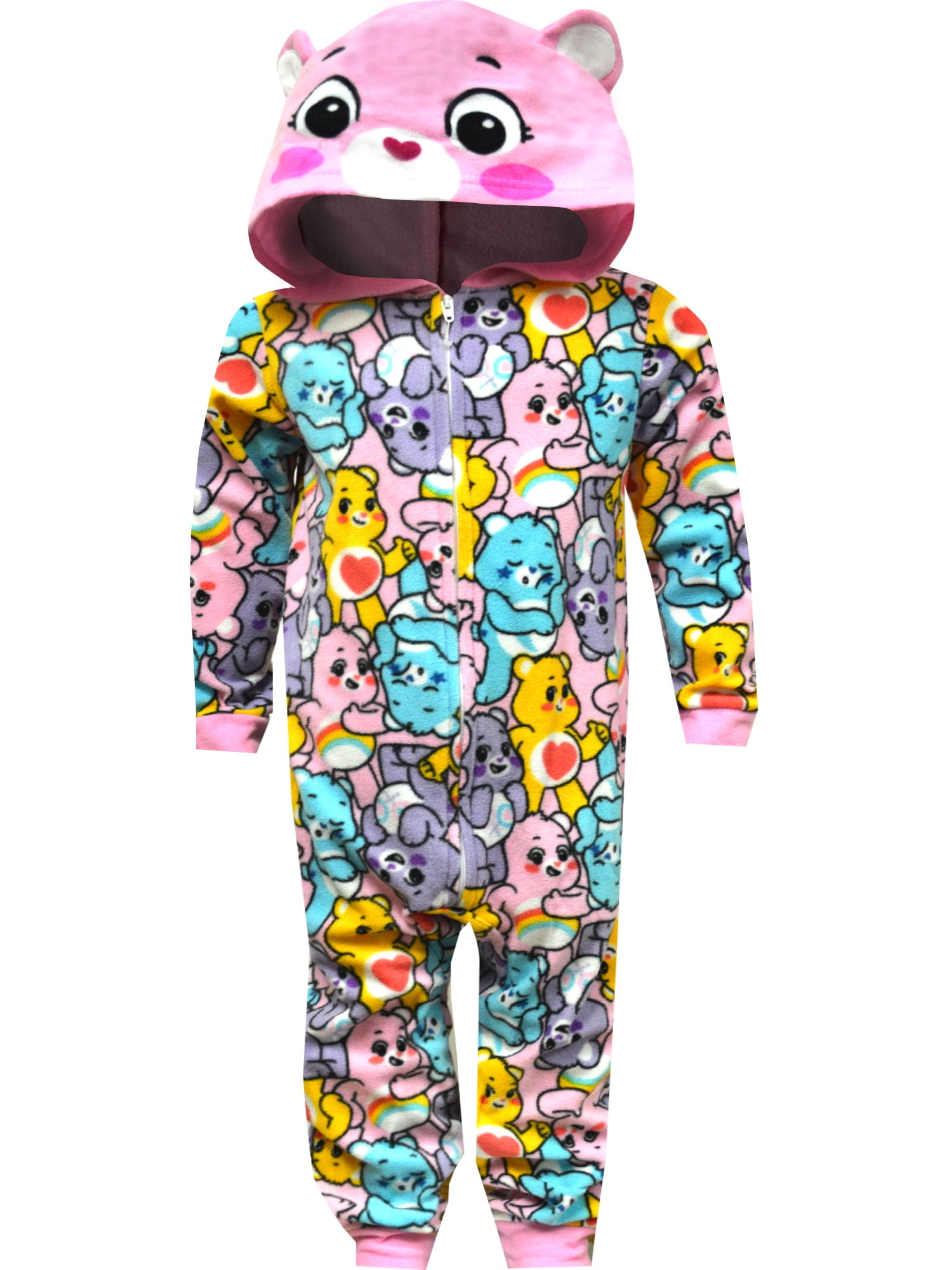 AME Sleepwear Girls Care Bears Love A Lot Bear and Friends Hooded