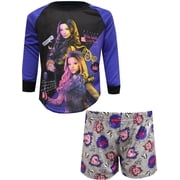 AME Sleepwear Girls Disney Descendants Wickedly Cool Shortie Pajama (4)
