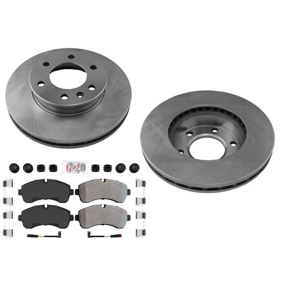 AME iPro GEO Coated Disc Brake Rotors for 2019-2024 for Sprinter for Van 1500/2500 Front Disc Rotor 11.8in