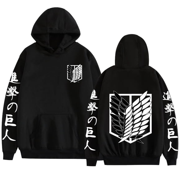 AMEDRXQ Attack on Ti-tan Hoodie Anime Cosplay Long Sleeve Pullover Hoodie Unisex