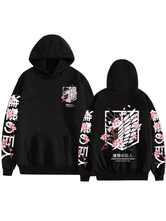 Attack on Ti-tan Hoodie Anime Cosplay Long Sleeve Pullover Hoodie Unisex