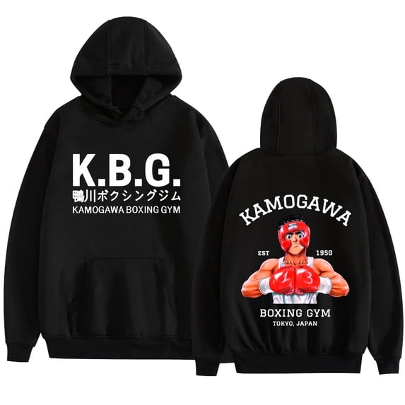 AMEDRXQ Hajime No Ippo Hoodies Kamogawa Boxing Gym Merch Sweatshirts Men Women Fashion Casual Streetwear