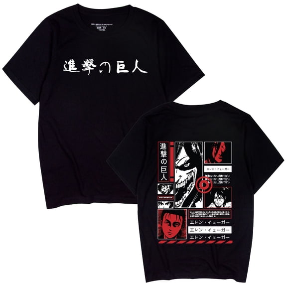 AMEDRXQ New Attack on Ti-tan Cotton T-shirt Anime Cosplay Trendy Classic T-shirt Unisex