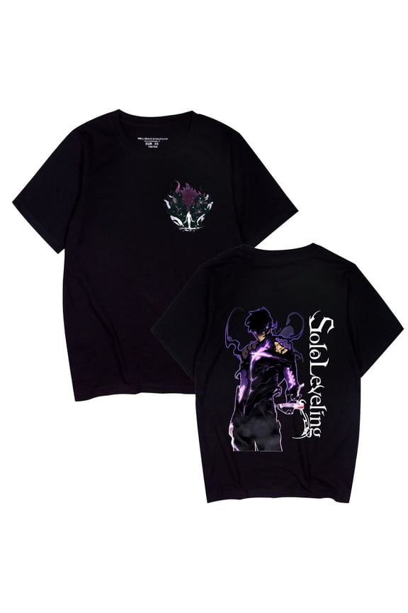 Solo Leveling Classic Cotton T-Shirt Anime Casual Crew Neck T-Shirt Unisex