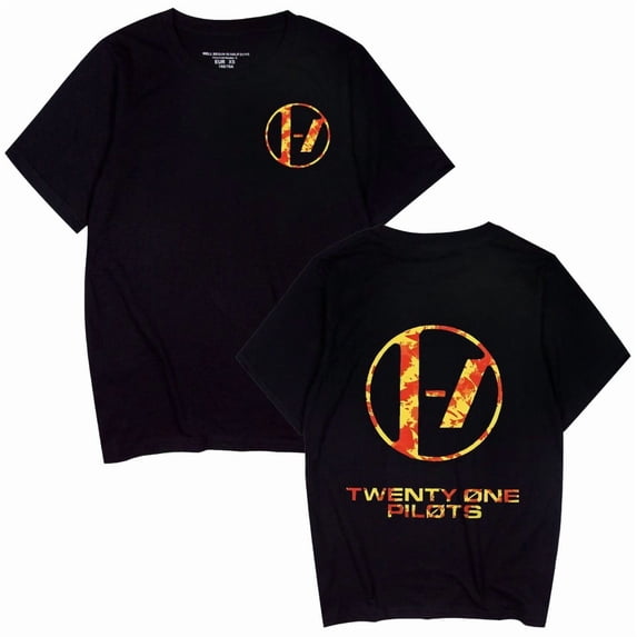 AMEDRXQ Twenty One Pilots Casual Cotton T-shirt Sheep Pattern Fun Rock Hip-Hop Classic Comfortable T-shirt Short Sleeve Shirt Top
