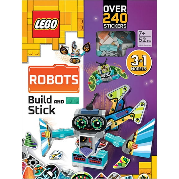 LEGO Books. Build and Stick: Robots (Hardcover)