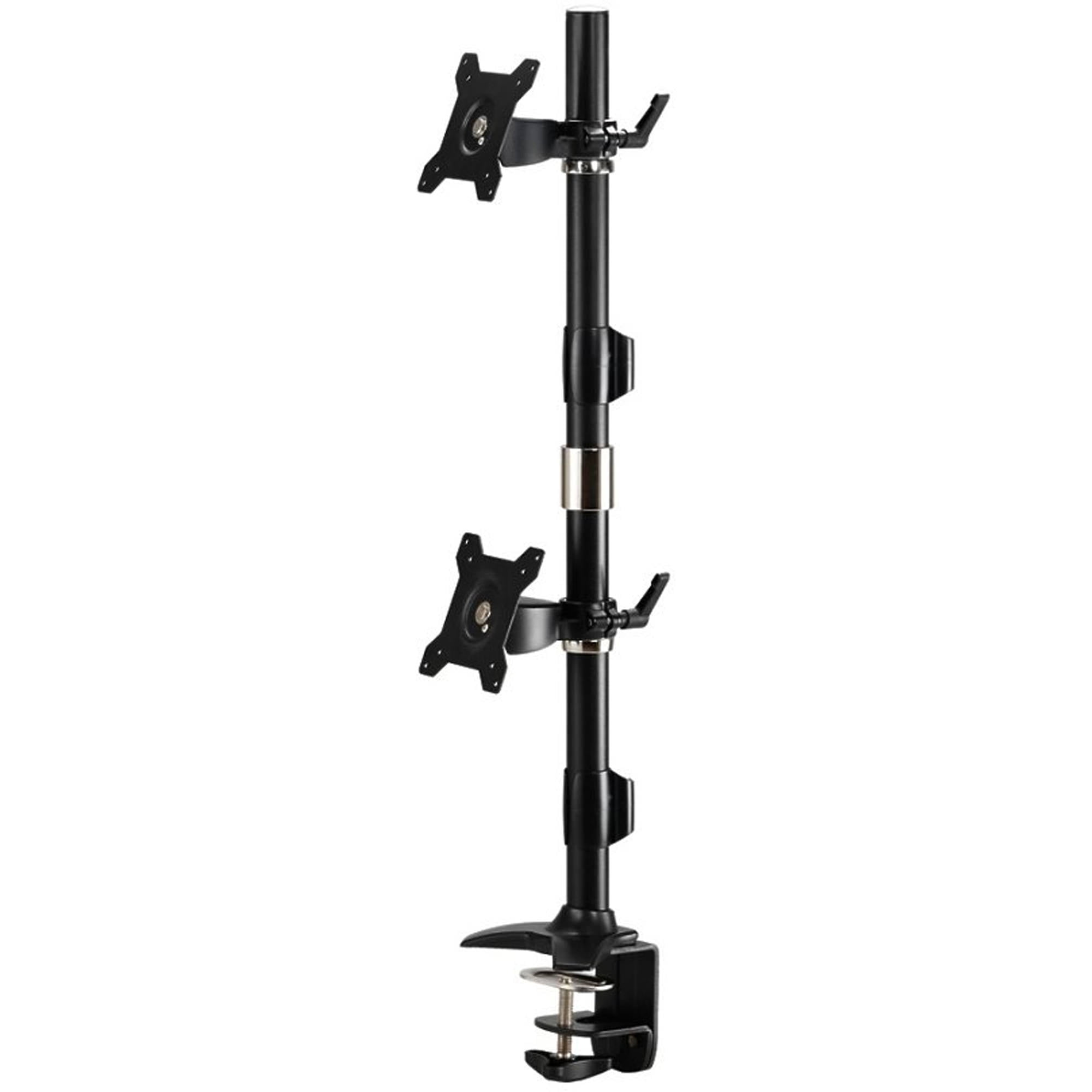 AMER AMR2CV Dual Vertical Monitor Mount Clamp-24″