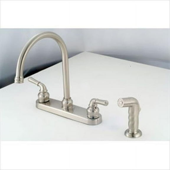 AMER BRASS NN801GSN 8 In. Brushed Nickel Kitchen Faucet