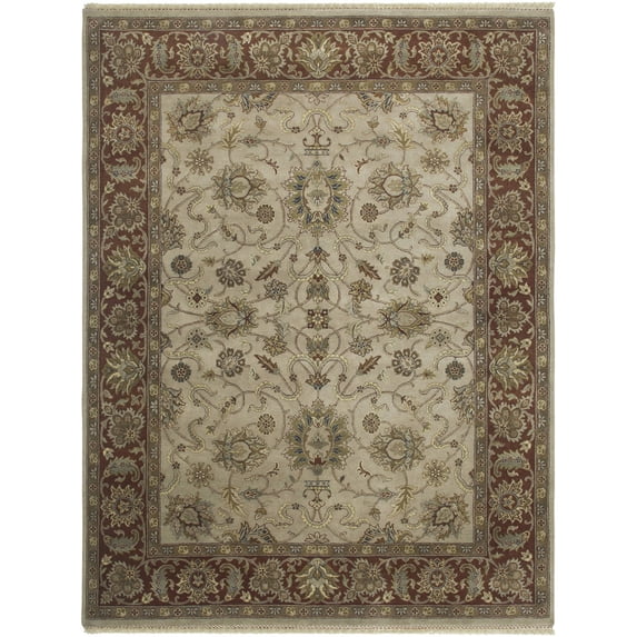 AMER Rugs Luxor Beige/Red Tima Area Rug