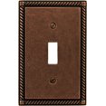 AMERELLE 54TAZ Single Toggle Cast Metal Wallplate in Tumbled