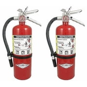 Amerex B402 5 lb. ABC Dry Chemical Class - Fire Extinguisher, with Wall Bracket, 2 Pack