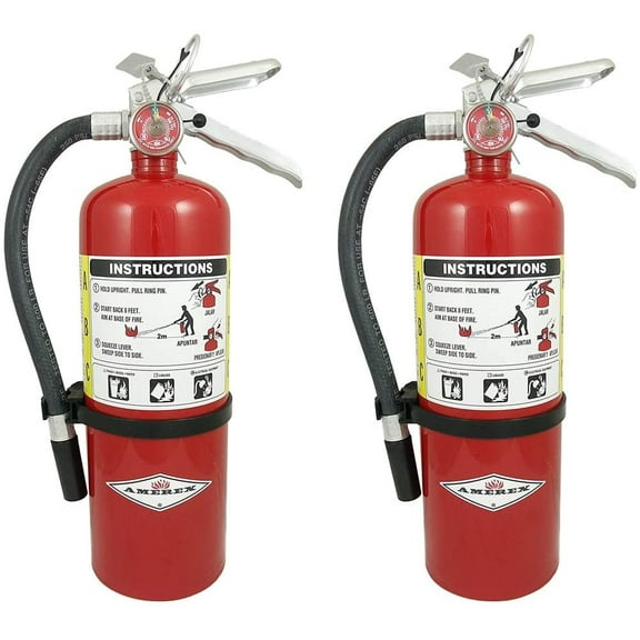 AMEREX B402 Fire Extinguisher, Dry Chemical, 3A:40B:C (Pack of 2)
