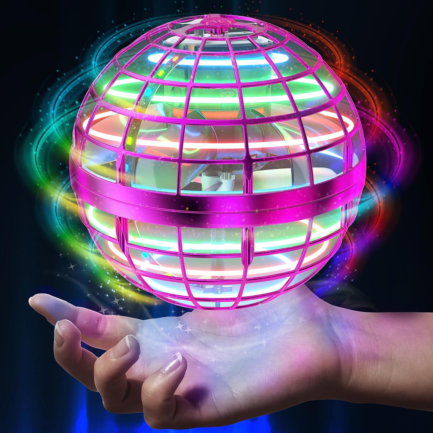 AMERFIST 2023 Flying Orb Ball Toy,Cosmic Globe Boomerang Hover Ball Galactic Fidget Spinner