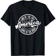 thumbnail image 1 of AMERICA LAND OF THE FREE HOME OF THE BRAVE Short T-Shirt, 1 of 3