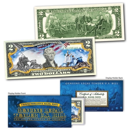 AMERICA STRONG Health Care Workers 1st Responders Doctors Genuine U.S. $2 Bill