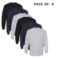 thumbnail image 1 of AMERICAN APPAREl - Long Sleeve T-Shirt | 6 Oz./yd², 100% Cotton | 6 Pack Mix Color Tee - 2XL Size, 1 of 5