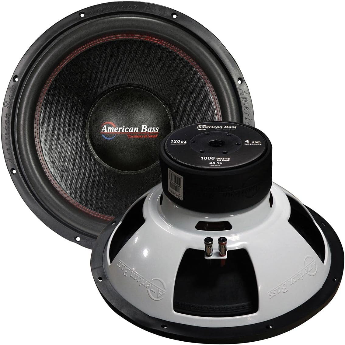 AMERICAN BASS DX154 15" 500W RMS DXSERIES SINGLE 4OHM CAR AUDIO