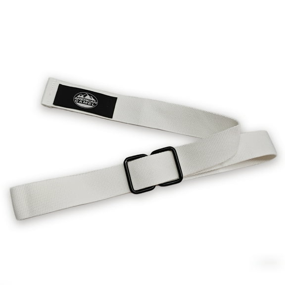 AMERICAN CAMEL Braided Belt Elastic Fabric White