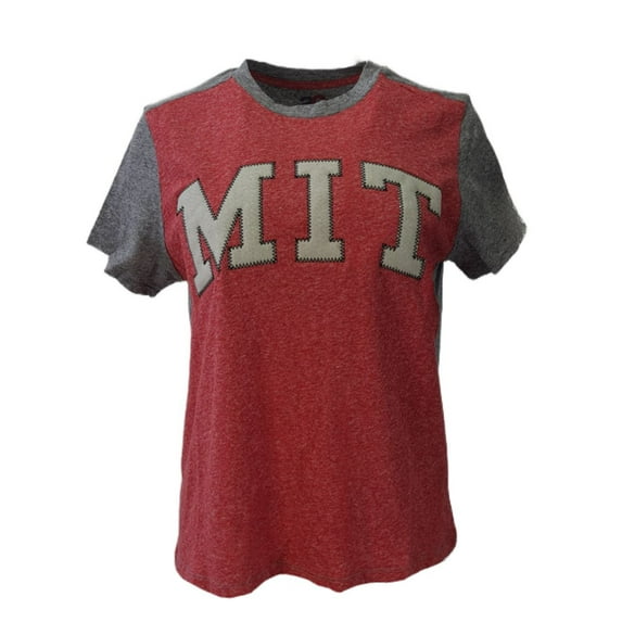 AMERICAN COLLEGIATE Women's MIT T-Shirt, Red, XS
