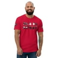 thumbnail image 1 of AMERICAN DAD Fitted men T-shirt (Red, M), 1 of 4