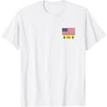 thumbnail image 1 of AMERICAN FLAG ABOVE VIETNAM SERVICE RIBBON T-Shirt100% pure cotton white short-sleeved T-shirts for men and women, 1 of 4