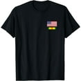 thumbnail image 1 of AMERICAN FLAG ABOVE VIETNAM SERVICE RIBBON T-Shirt, 1 of 3