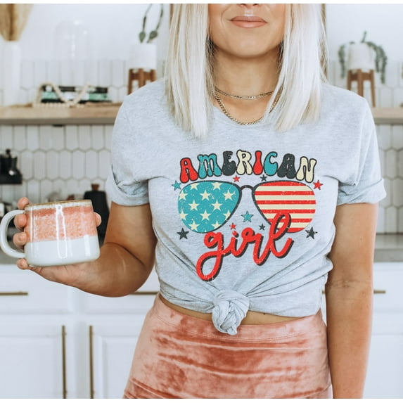 AMERICAN GIRL Graphic Short sleeve T-Shirt